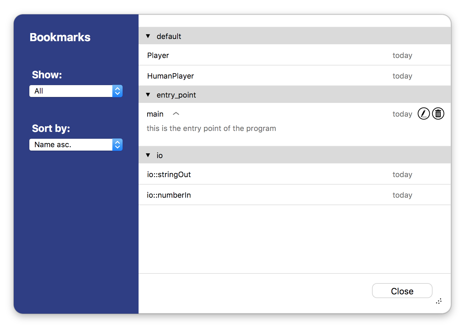 Bookmark Manager