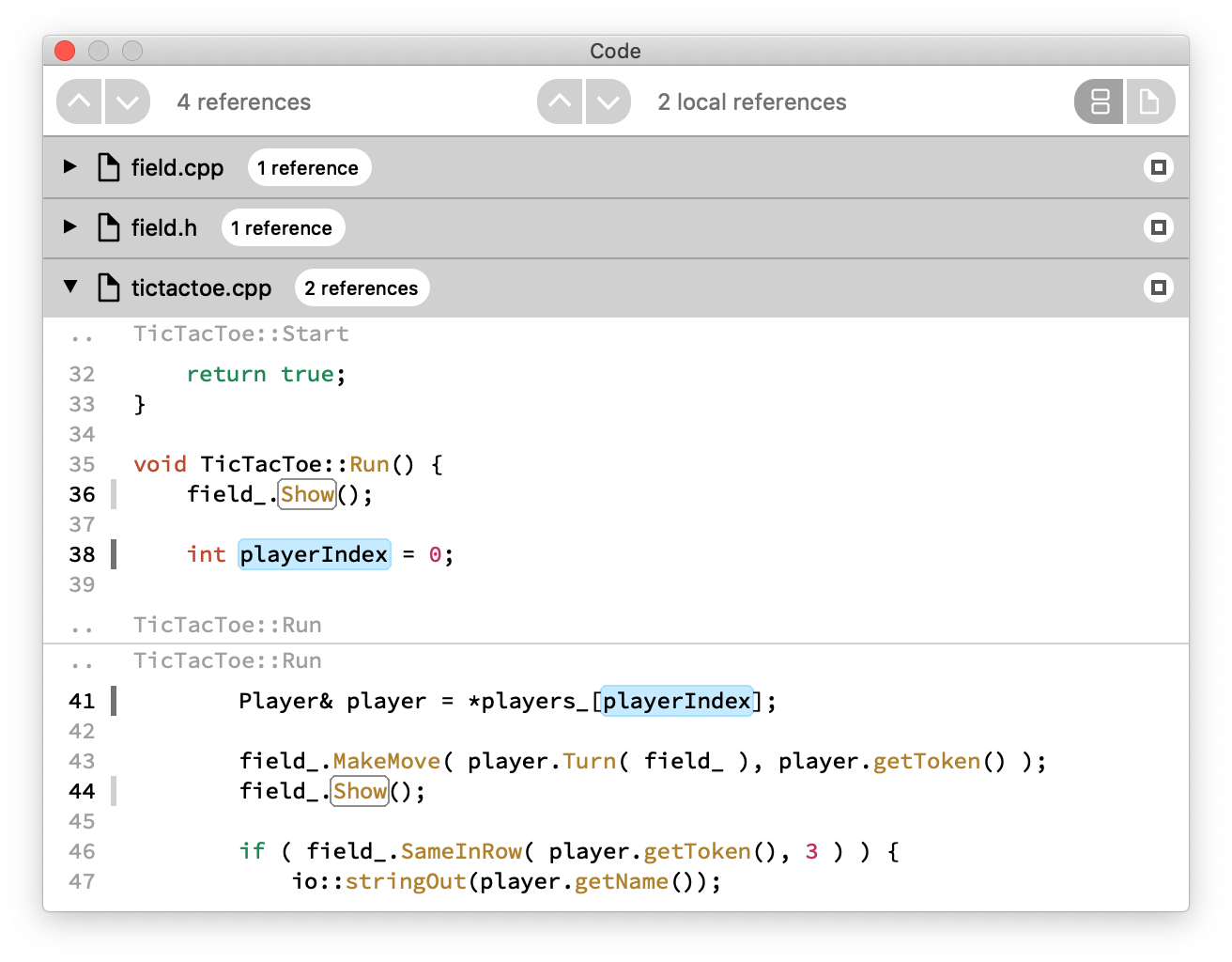 Code View