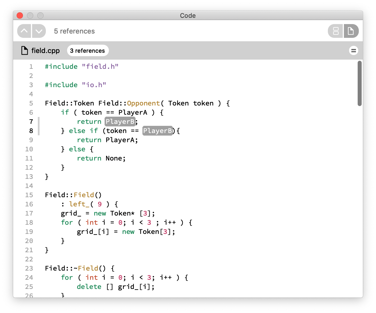 Code View Single