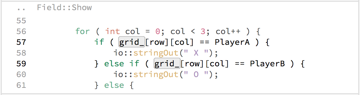 Code View Snippet